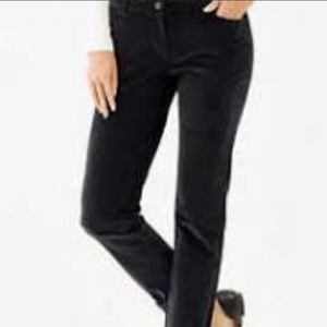 Woolrich black corduroy straight leg pants size 16